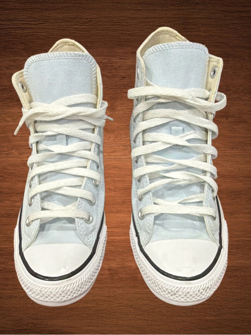 CONVERSE CHUCK TAYLOR ALL STAR HIGH-TOP SNEAKERS LIGHT BLUE.mens size 7/womens 9